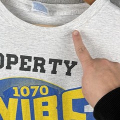 WIBC Radio 1070 AM Q95 Dave The King Wilson T-Shirt Mens XXL Gray Sports Talk