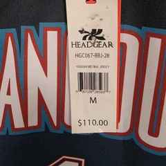 Headgear Classics Basketball Jersey Men Medium Vancouver Yogi Bear Number 12 New