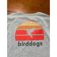 Birddogs Long Sleeve T-Shirt Mens Large Gray Pocket Sunset Graphic Tee