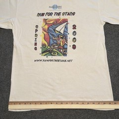 2009 Running Shirt Sz M Run For The Stars Double Sided Graphic Colorful Rainbow