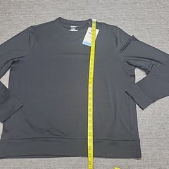 Members Mark Mens Pullover Large Size Black Long Sleeves Top with Zip Pocket
