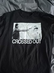 Crossed Out Band Shirt Size Large Hardcore Locust Charles Bronson Spazz infest