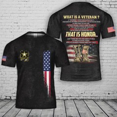 Veteran Definition Shirt What Is a Veteran Tee Patriotic Veteran 3D Shirt