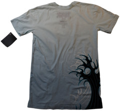 True Love False Idols Mens TLFI Last Rites Sky Blue V-Neck Shirt NWT S