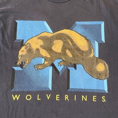 Vintage 90s Michigan Wolverines NCAA T-Shirt Size Large