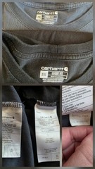 Carhartt Mens 2XL Loose Fit Short Sleeve Pocket T Shirt 2 Pc Lot Cotton K87