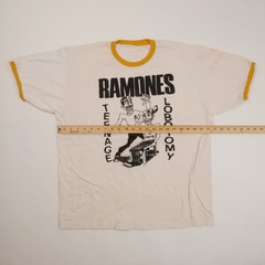 Ramones Teenage Lobotomy Ringer Tee Rock And Roll High School Punk – XL – 10203