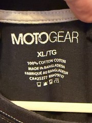 Motogear sleeveless muscle shirt, Black graphic print details on the front.Sz XL