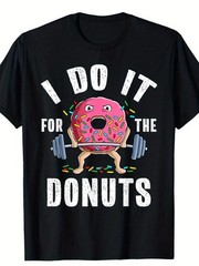 Funny Weightlifting Gym Bodybuilding Deadlift Workout Donut Unisex T-Shirt