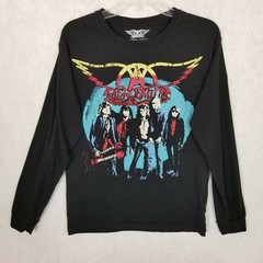 AEROSMITH 2017 Concert ROCKS TOUR Graphic T-Shirt ~ Black ~ Medium