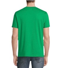 Holiday Time Mens Christmas T-Shirt 3XL Green Jingle Bell Short Sleeve Crew Neck