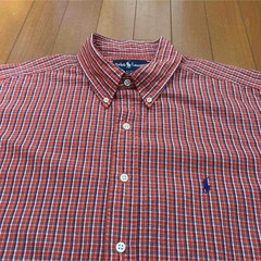 Ralph Lauren Polo BLAKE 80s-90s Vintage Short Sleeve Check Shirt Navy Japan