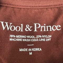 Wool And Prince Henley Shirt Men’s M Merino Wool Blend Pullover Maroon