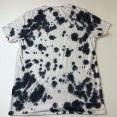 Pac-Man Shirt Mens Medium White Black Tie Dye Retro Graphic C-Life Group Ltd