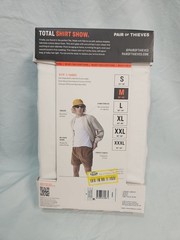 Pair of Thieves Men’s Classic Fit Crewneck Undershirt 2pk White M