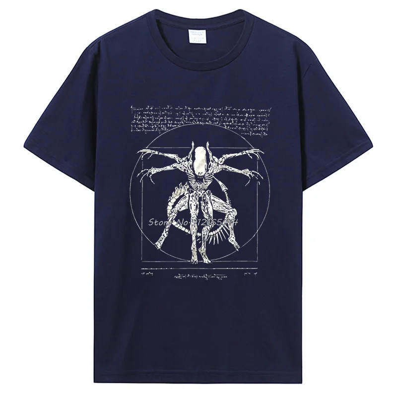 2019 Brand Tshirt Homme Tees Cool Stuff For Teenagers Da Vinci Alien T Shirt