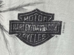 VTG 1998 Harley Davidson Eagle Face Eye Bakersfield, CA Sz XXL White T-Shirt See