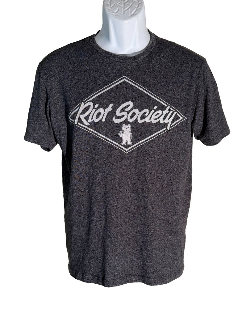 RIOT SOCIETY Short Sleeve Pull-Over T-Shirt Black Small