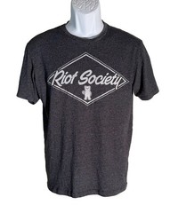 RIOT SOCIETY Short Sleeve Pull-Over T-Shirt Black Small