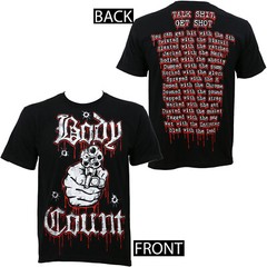 Authentic BODY COUNT Band Talk Sh*t, Get Shot T-Shirt M-3XL NEW