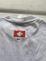 90s Nike Vintage Davidoff Swiss Indoors Tennis White Mens T Shirt Small Rare