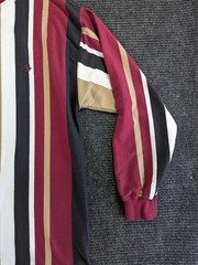 Vintage Knights of Round Table Shirt Mens Medium Multicolor Striped Long Sleeve