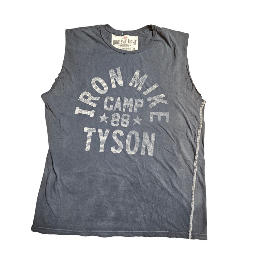 Roots of Fight Iron Mike Tyson Camp 88 Sleeveless Shirt Mens XL Made in USA