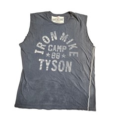 Roots of Fight Iron Mike Tyson Camp 88 Sleeveless Shirt Mens XL Made in USA
