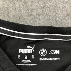 Puma BMW Motorsport Shirt Mens XL Black Race Car Graphic Tee Tagless Jersey