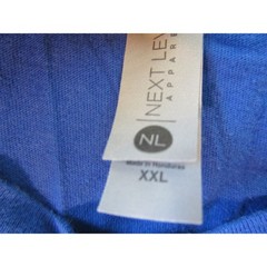 Next Level Apparel T-Shirt Mens XXL Blue Hank Aaron Quote Graphic Baseball