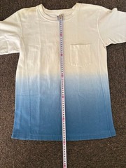Rare 90s-00s Champion Reverse Weave Pocket T-Shirt Medium Dip-Dye Gradient