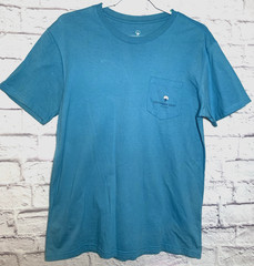 The Southern Shirt Company Men’s Size Med Blue T-Shirt With Front Pocket Unisex.