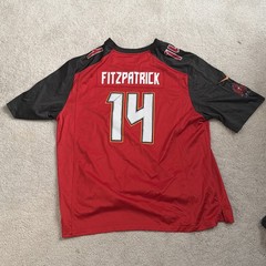 Nike Ryan Fitzpatrick Tampa Bay Buccaneers NFL Jersey Mens 3XL Red Black 14