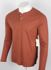 Free Fly Men’s Heritage Henley Long Sleeve Bamboo Shirt Clay UPF 50+