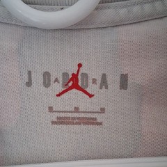 Jordan Jumpman White/Red Graphic Logo Tee M Regular Fit Short Sleeve Crew Cotton