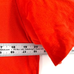 Nike Mens Small Center Swoosh Embroidered T-Shirt Bright Orange Sportswear Tee