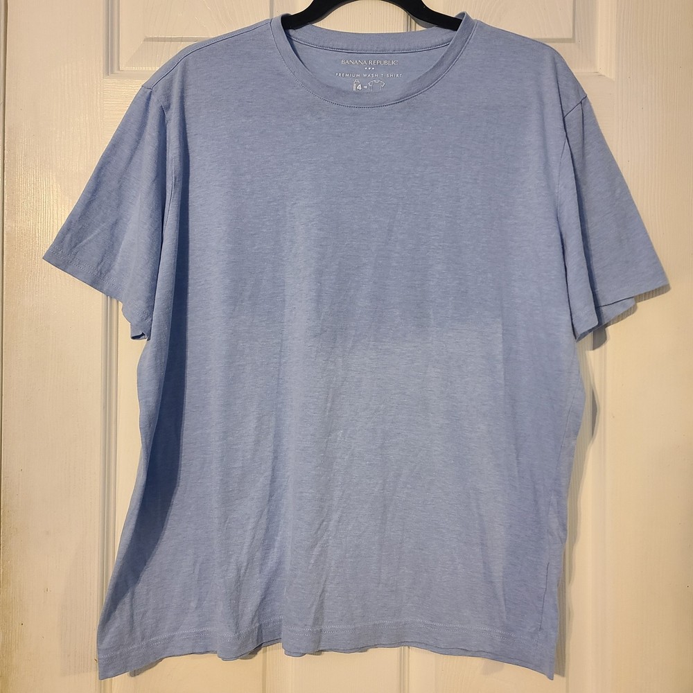 Banana Republic Blue Men’s Short Sleeve Crew Neck Premium Wash T-Shirts XL