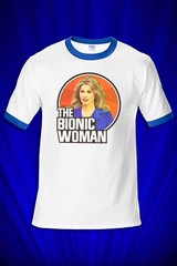 Bionic Woman 1970s TV T-SHIRT FREE SHIP USA Lindsey Wagoner