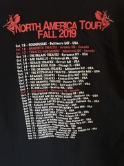 Goblin Deep Red North America Tour 2019 Men’s Black Cotton Graphic T-Shirt XL