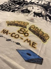 Fruit of the Loom Washer Champ 86 NA-CO-ME White Men’s Graphic T-Shirt L Cotton