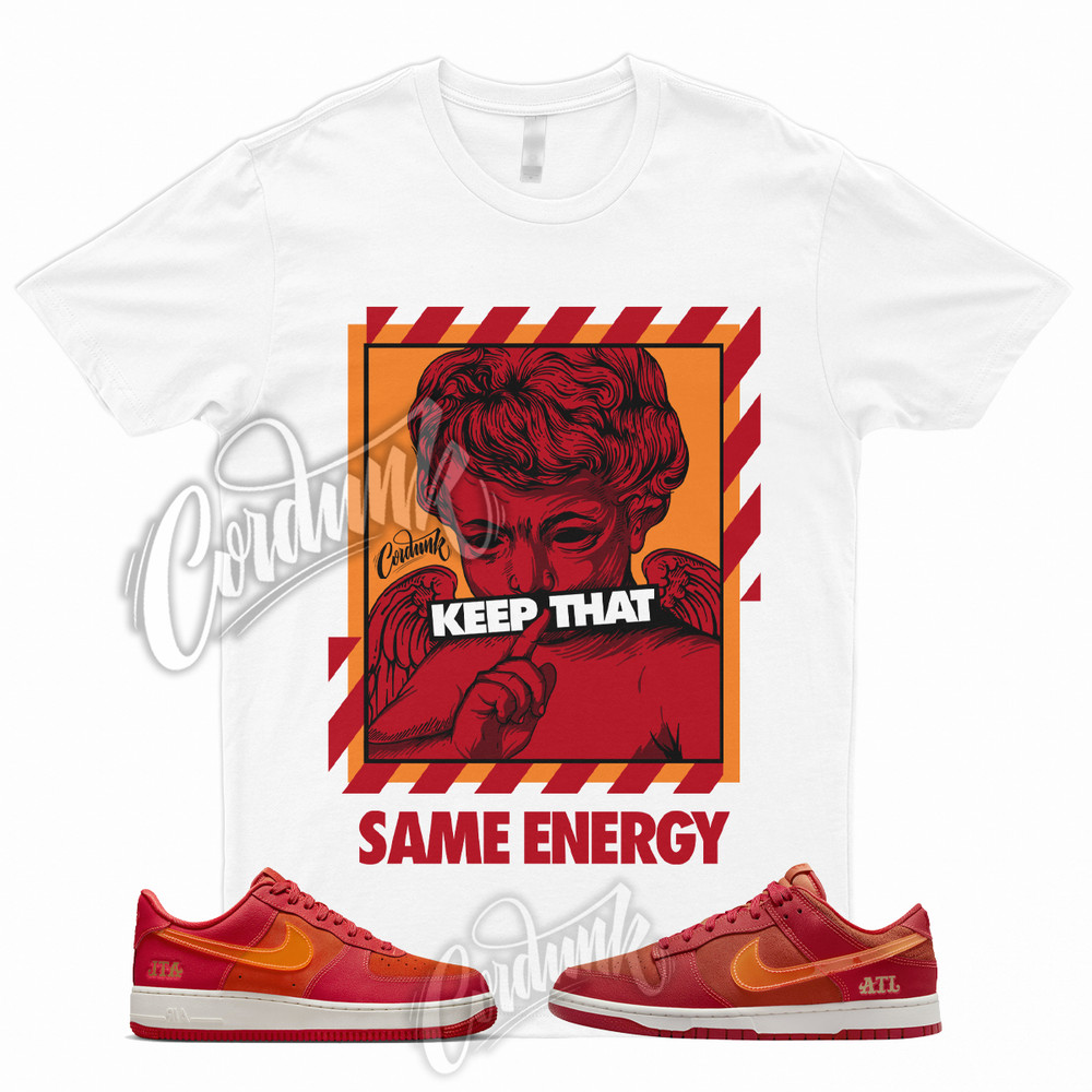 ENERGY Shirt for Dunk Low ATL University Red Bright Crimson Atlanta Air Force 1