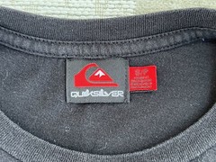 Quiksilver Black Shirt Mens S Surfer Art Outdoor Skater Y2k Grunge Surfwear