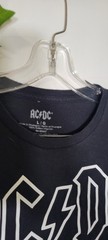 AC/DC Back In Black Adult’s Large Classic Rock Band Music Logo Black T-shirt