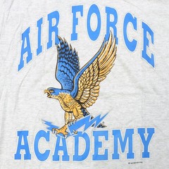 Rare VTG SIGNAL SPORTS United States Airforce Academy 1991 Eagle T Shirt 90s L