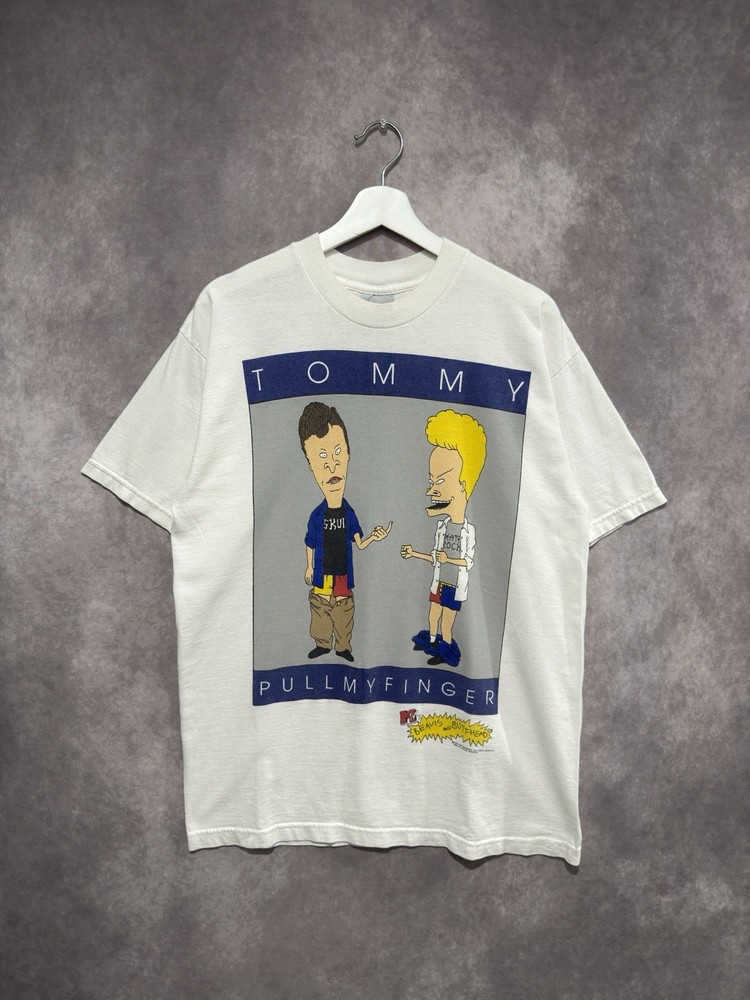 Vintage 1995 Stanley Desantis Beavis & Butt-Head “Tommy Pull My Finger” T Shirt