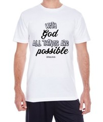 Men’s With God all Black T-Shirt – 5.3 oz