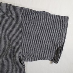 Cal Cru Gray Ribbed Polycotton Made in USA VTG 80s 90s XL TShirt T-Shirt Top