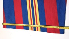 Karl Kani Vintage T-Shirt M Unisex Vertical Stripes Blue Red Yellow Embroidered