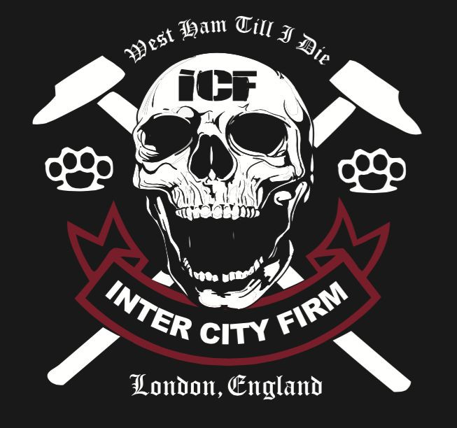 ICF INTER CITY FIRM T-SHIRT/Jersey West Ham United Casuals Hooligans London UK