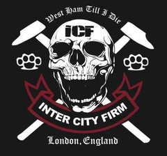 ICF INTER CITY FIRM T-SHIRT/Jersey West Ham United Casuals Hooligans London UK